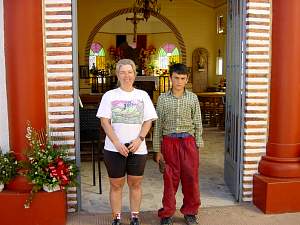 DSC02143 Nancy Manuel and the Virgin Mary at Manzanilla.jpg